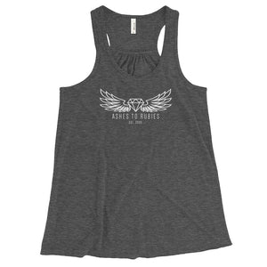 Open image in slideshow, Ashes To Rubies Women&#39;s Flowy Tank [White font]
