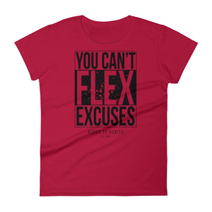 Open image in slideshow, Can&#39;t Flex Excuses Ladies Tee
