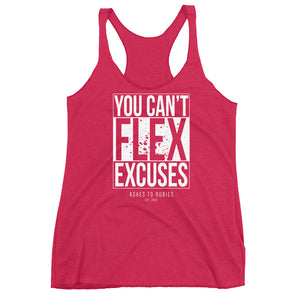 Open image in slideshow, Can&#39;t Flex Excuses Ladies Racerback Tank
