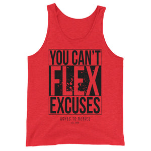 Open image in slideshow, Can’t Flex Excuses Unisex Tank

